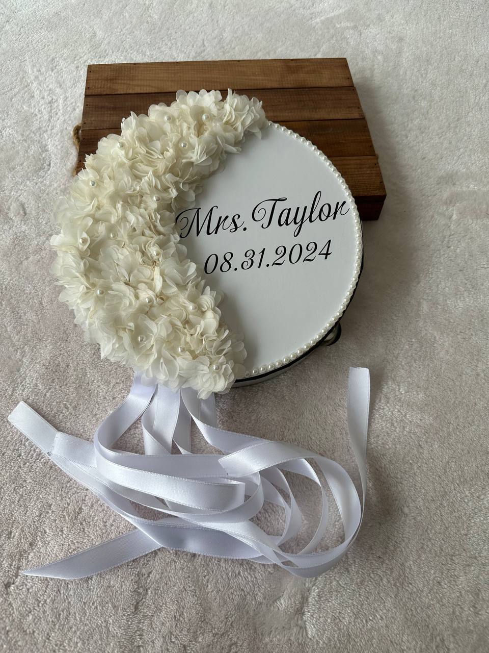 Süslü Çiçekli Gelin Tefi / Kına Gecesi Defi - tamborine