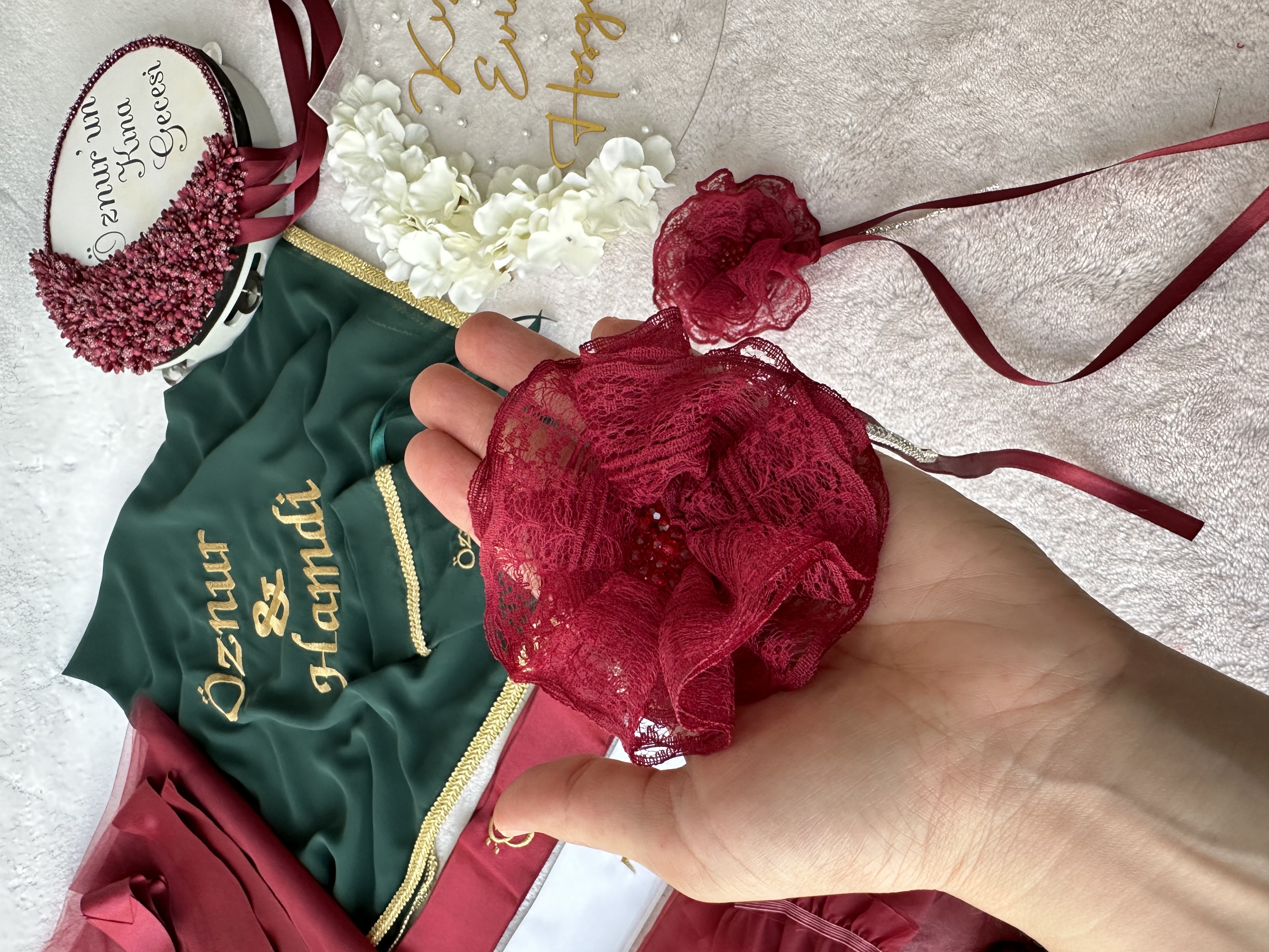 Ornate Henna Night Hand Rose / For Bride and Bridesmaid - ornament